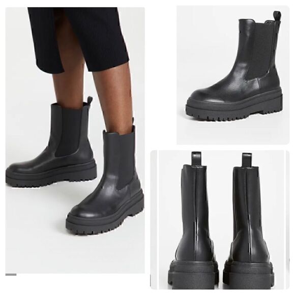 Good American Shoes - New in Box Good American Pull on Combat Chelsea Boots Size 11